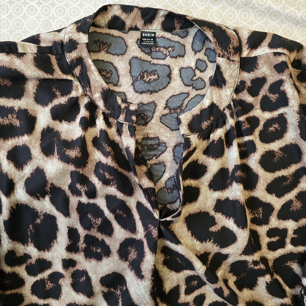 SHEIN Leopard Print Maxi Dress - Picture 2 of 2